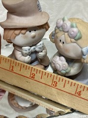 Bumpkins Bisque Porcelain Bride & Groom Figurines Fabrizio George Cake Toppers