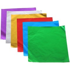 600Pcs Reusable Aluminium Foil Chocolate Wrapping Paper Assorted Color for Candy
