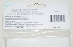 New Victoria Lynn White Table Seating Cards for Weddings Parties Events 50pc