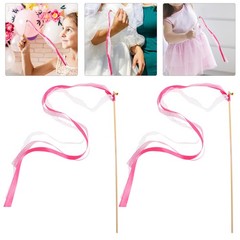 25 Pcs Ribbon Dancer Wand for Kids Toy Wedding Celebration Supplies