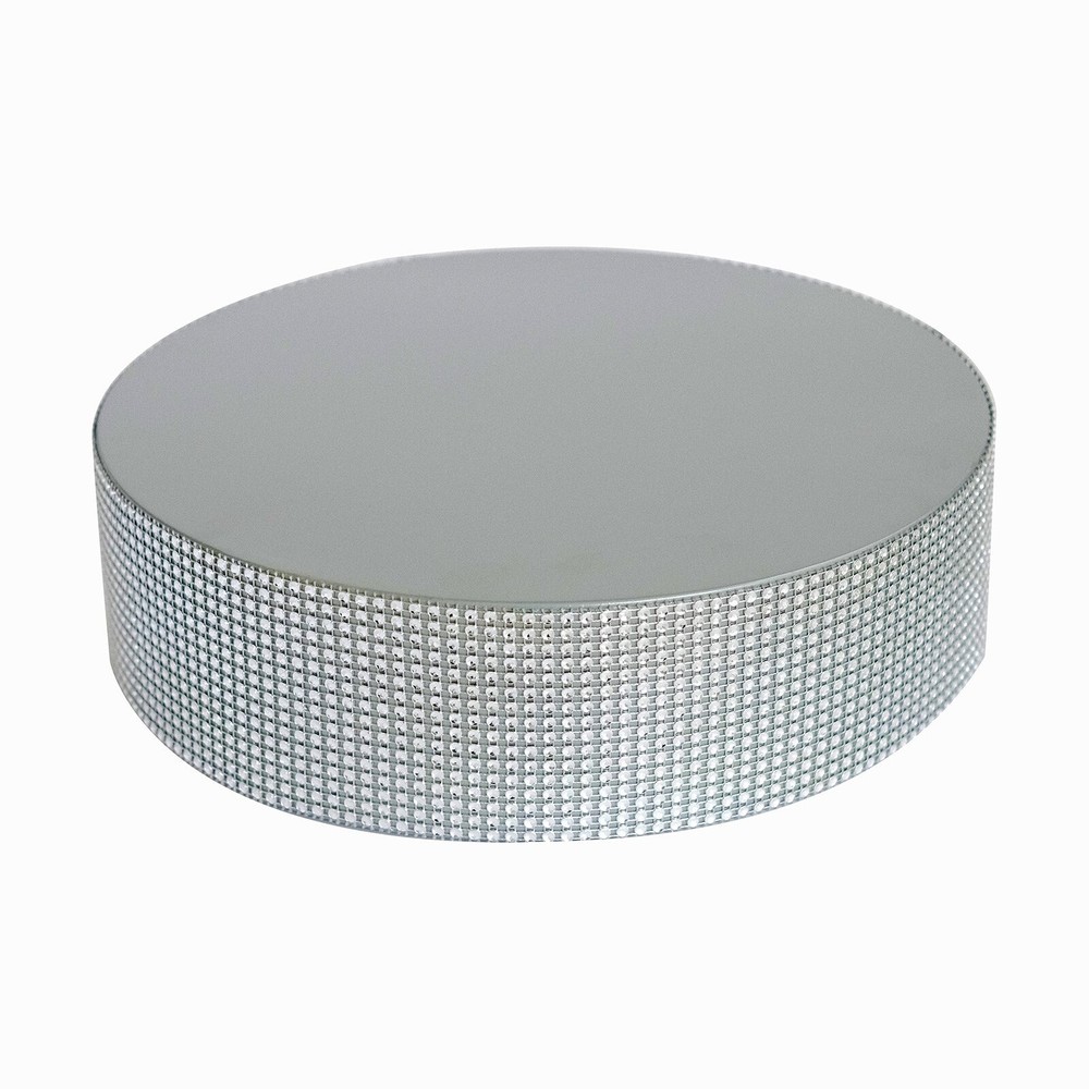 12″ Round Metal Pedestal Cake Stand with Rhinestones Wedding Party Decorations