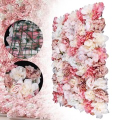 6*Flower Wall Panel Party Artificial Wedding Decor Rose Bouquet Romantic Flower