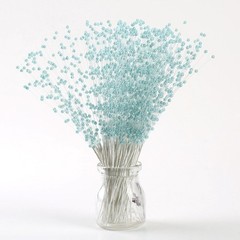 40 Bunch White Ivory Pearl Flower Stem Beads Garland Sprays Bridal Bouquet Wed