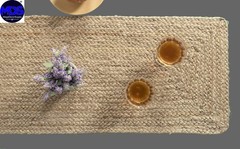 MDS Pack of 1 Handwoven Rectangle Jute Braided Table Runner 13 x 36 Inch, 100…