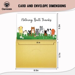 Funny Dog Thank You Card for Dog Owner, Cute Dog Appreciation Card for Him He…