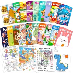 20Pack Small Activity Books for Kids Age 4-8,8-12,Puzzles 20 Activity Book