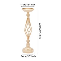 10Pcs Candle Holders Twist Flower Vase Arrangement Stand Decoration for Wedding