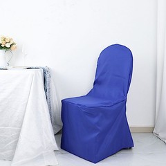 100 Royal Blue Polyester BANQUET CHAIR COVERS Wedding Ceremony Party Decorations