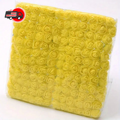 144Pcs Mini PE Foam Rose Heads Red Lace Flowers DIY Wedding Home Decor 2cm