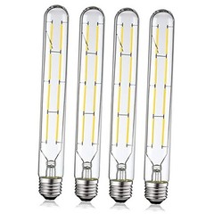 Dimmable T10 Led Bulbs, 8.9 Inch Long Tubular Bulb,60-75 Daylight 4000k