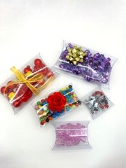 24-1500 pcs Plastic PVC Pillow Box Party Wedding Favor Retail Packaging Display