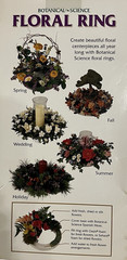 Reusable Table Centerpiece Floral Ring Botanical Science Silk Dried Fresh Flower