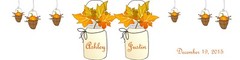 100 Fall Mason Jars Wedding Anniversary Water Bottle labels Engagement Party