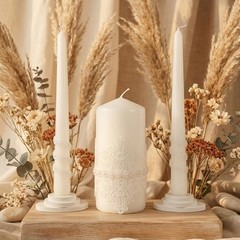 Magik Life Unity Candle Set – 6 Two 10 Taper Burning Unity For Marriage In Usa