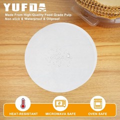150 Pcs-8 Inch Non-Stick Parchment Rounds,Precut Round Parchment Paper for To…