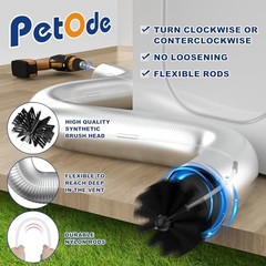 32 Feet Dryer Vent Cleaner Kit, Enhanced Flexible Quick Snap Brush with 32FEET