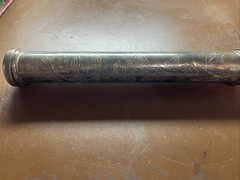 Pewter Silver Wedding Certificate Tube Holder Keepsake Gift Angels