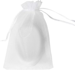 50PCS 4×6 White Organza Bags – Versatile Drawstring Gift Pouches