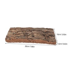 4 Pcs Natural Bark Decoration Wood Pieces Terrarium Tree Carving for Crafts