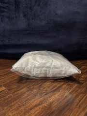 7.8” Satin Artificial Diamond Decoration Wedding Ring Bearer Pillow (White)