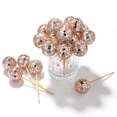 Yescom 20PCS 1.6″ Small Disco Ball Mirror Mini Hanging for Events Wedding Party
