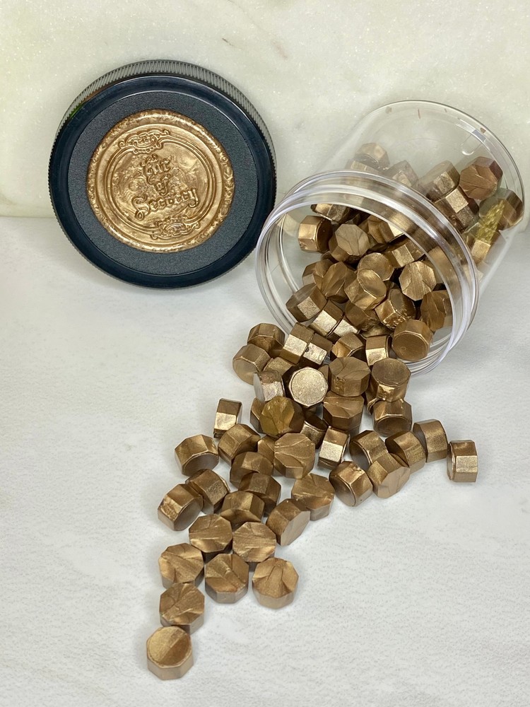 100 Count Brass Tacks Sealing Wax Beads
