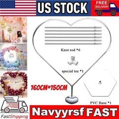 Large Heart Shape Wedding Arches Backdrop Stand Antirust Arbor NEW