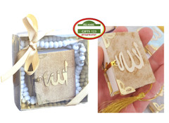 Mini Quran And Tasbih Islamic Wedding Favor Mini Quran Set+Tasbeeh Islamic Gifts