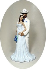 NEW Western Cowboy My Dream Personalized Bride Groom 6″ Wedding Caketopper