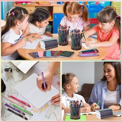 48 Pcs Thank You Gifts Bulk Motivational Pens Inspirational Notepads Set, Min…