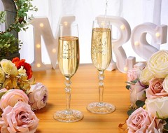 25th Wedding Anniversary Decorations Silver Gifts for Couple Classical Style