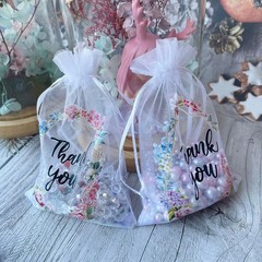 100PCS Organza Gift Bags 4×6″ for Jewelry, Wedding Favors, Party, Sheer Drawstri