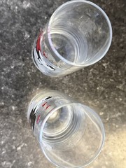 Exclusive Mickey and Minnie Mouse Kiss Hearts 2-Pack Stemless Fluted Red