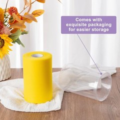 White Tulle Fabric Rolls 6 Inch by 100 Yards (300 feet) Tulle Roll Spool Fabr…