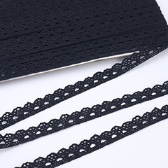 Lace Ribbon 30 Yards – Crochet Lace Trim Cotton for 0.5 inch*30yards Black