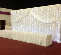 3x6M Telescopic Heavy Duty Pipe and Drape Kit Wedding Backdrop Frame Stand
