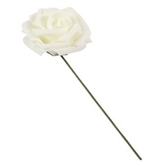 10-Pack Cream White Bridal Bouquet Flowers