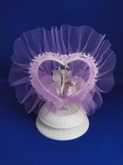 New Vintage Wilton Petite «Bells & Buds lilac Wedding CakeTop, 106-1003