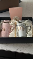 Elegant 50th Anniversary Mug Set for Couples – 14oz Gold Accented Gifts