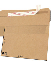 Bulk 1000 Invitation Envelopes 4 1/4 x 6 1/4″ A4 Brown Kraft Printable Envelopes