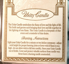 Lillian Rose White Wedding Unity 9.5″ Pillar Candle NEW Lace Ribbon Heart Pearls