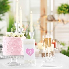 Modern Minimalist Wedding Sign 5×7 – Durable Acrylic Table Decor for Ceremonies