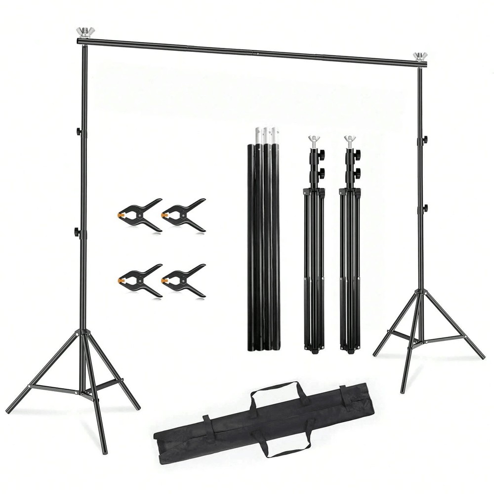 10x7ft Metal Backdrop Stand Kit Professional Balloon Arch Frame Party Decoration
