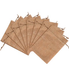25/50/100x Burlap Wedding Favor Gift Bag Hessian Jute Bag Linen Jewelry Pouches