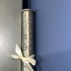 Vintage Embossed Pewter Wedding Keepsakes Certificate Holder Brand New