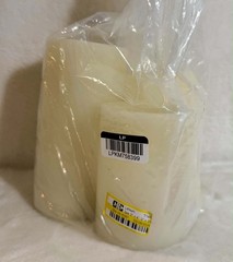 3pk 6″ x 3″ LED Flameless Black Wick Candle Cream – Threshold Read