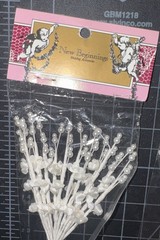 NEW BEGINNINGS WEDDING ACCESSORIES FLOWERS With Faux Pearls 2 New Packages