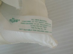 Ring Pillow SMALL WITH ROSE ON TOP WHITE 4 X4 INCH