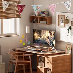 Elegant Vintage Floral Cotton Bunting Banner 10m Length with 36 Triangle Flags