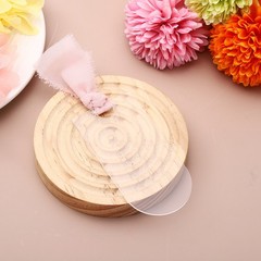 10Pcs 3.54 x 1.77 Inch Arched Acrylic Name Cards, Clear